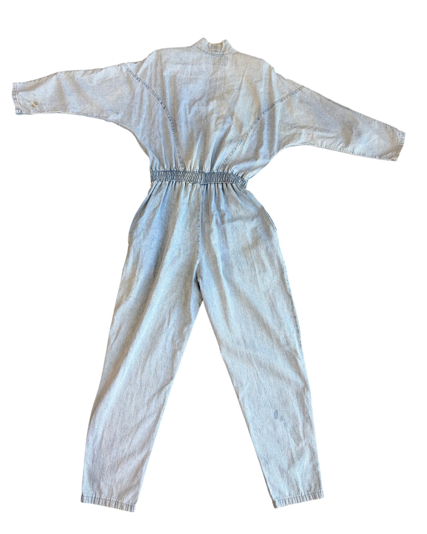 1980's Jeweled Denim Jumpsuit