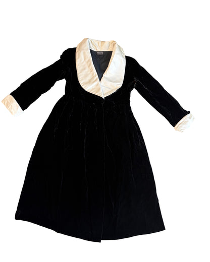 1970's Beene Bazaar Silk Velvet Dress / Duster