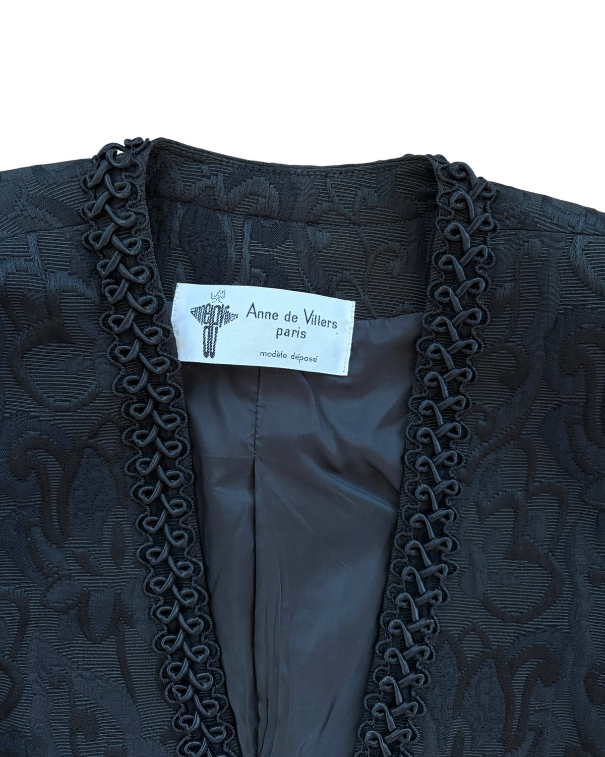 Anne de Villers Jacquard Blazer