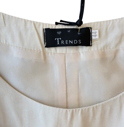Italian 1990's Linen Blend Mini Dress