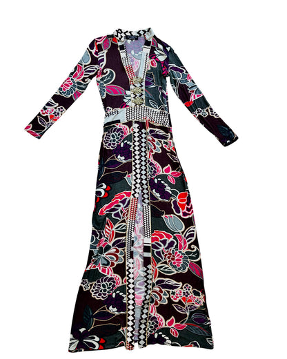 Le Piacentini Made in Italy Printed Maxi Dress