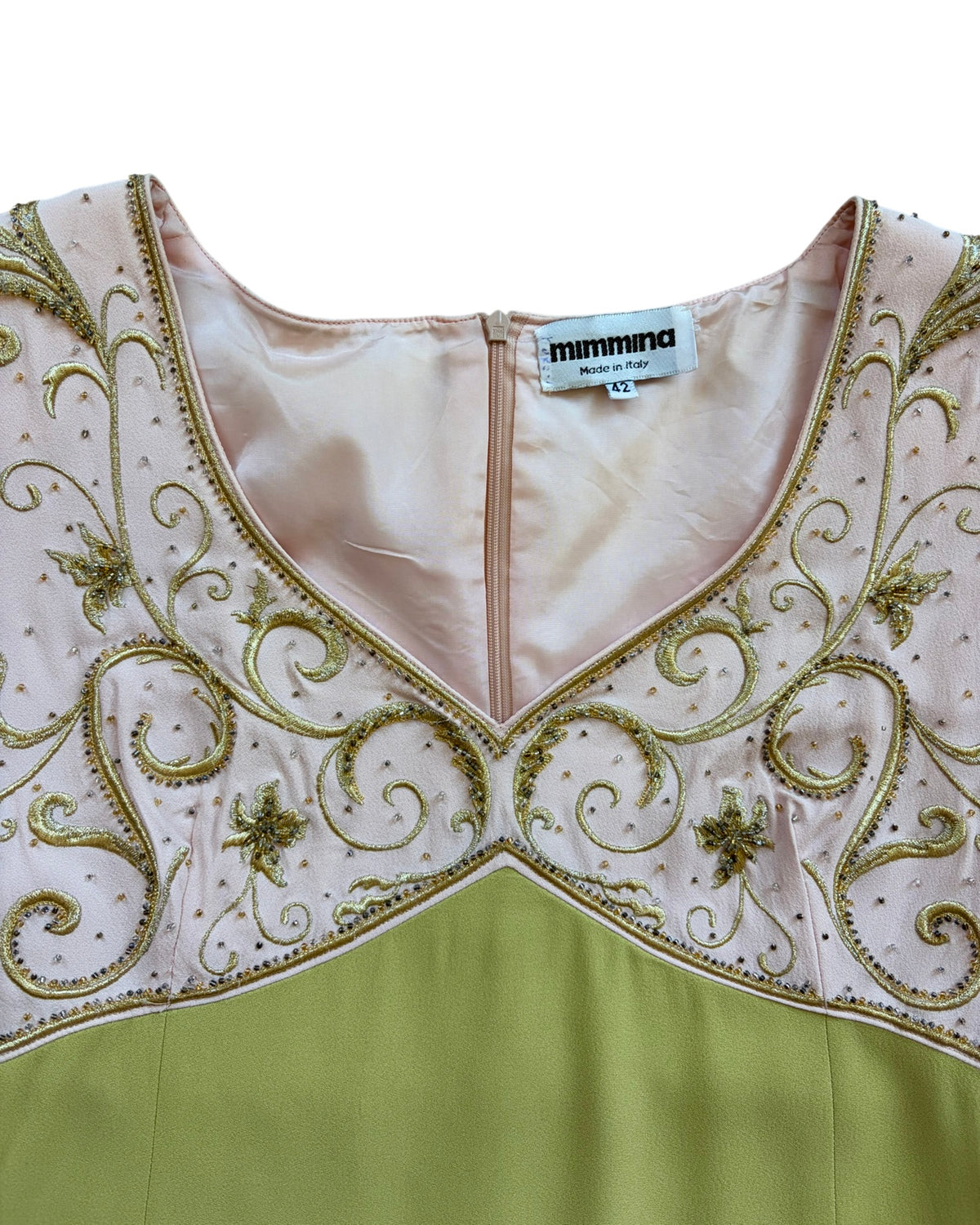 1960s Mimmina Embroidered Mod Mini Dress