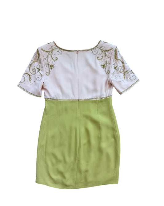1960s Mimmina Embroidered Mod Mini Dress