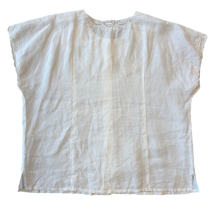 Milano Embroidered Linen Blouse