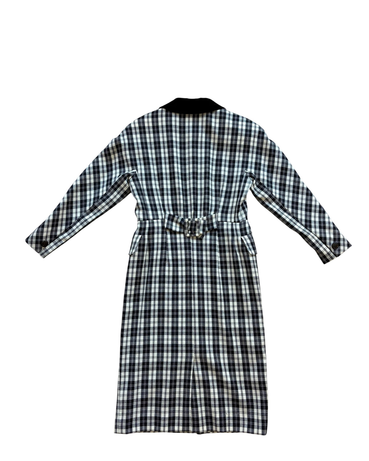 1980's Cacharel Seoul–Paris Checked Dress / Duster