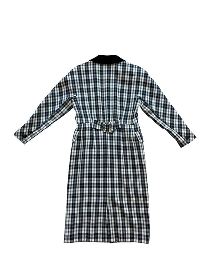 1980's Cacharel Seoul–Paris Checked Dress / Duster