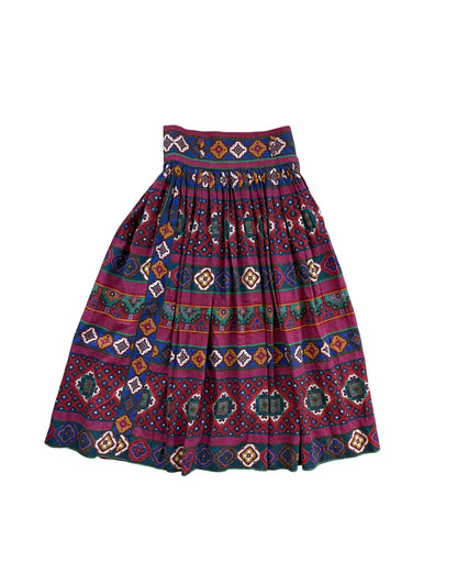 Miss O by Oscar de la Renta Printed Skirt