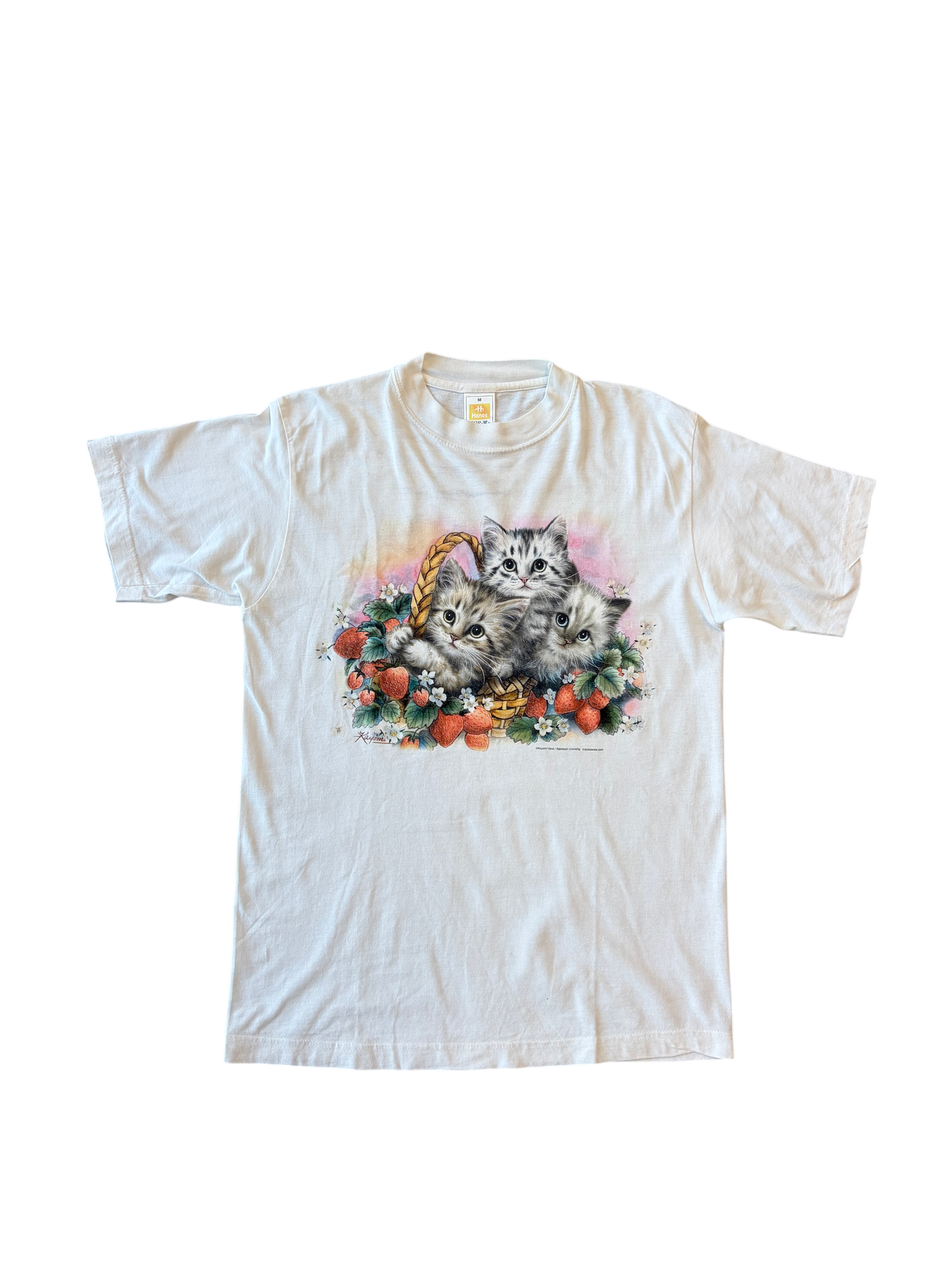 Vintage Italian Cat Graphic T-Shirt