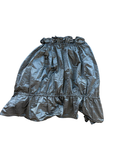 Metallic Ruffled and Ruched Bolero