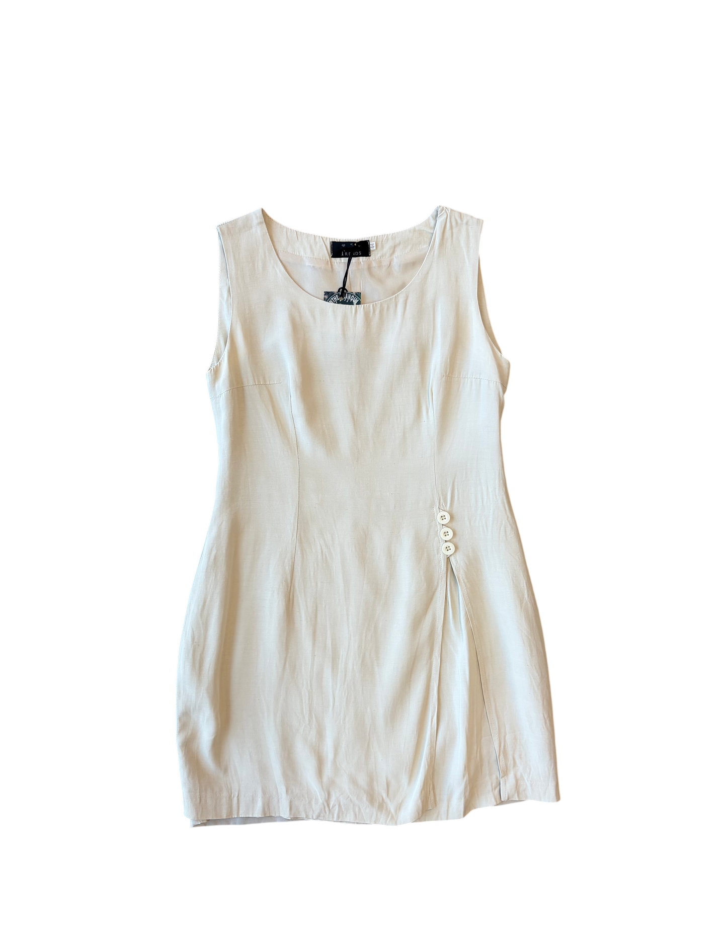 Italian 1990's Linen Blend Mini Dress