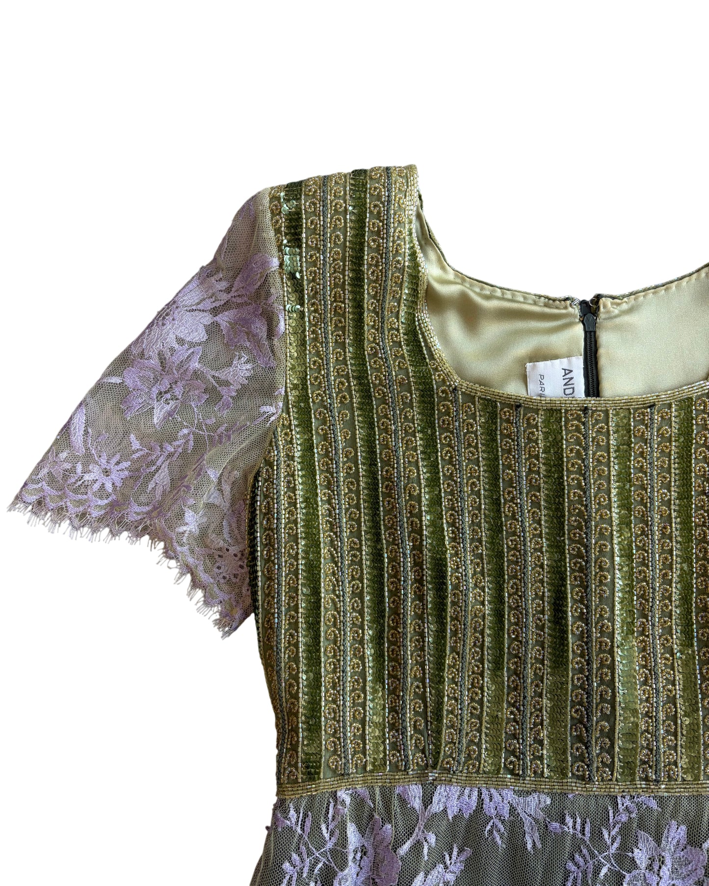 Andre Van Klee Couture Beaded Dress