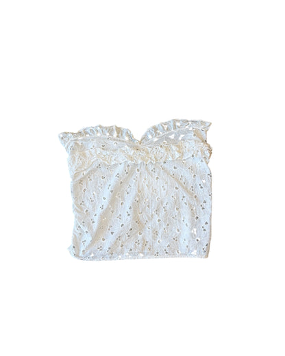 1970's Eyelet Cropped Tube Top