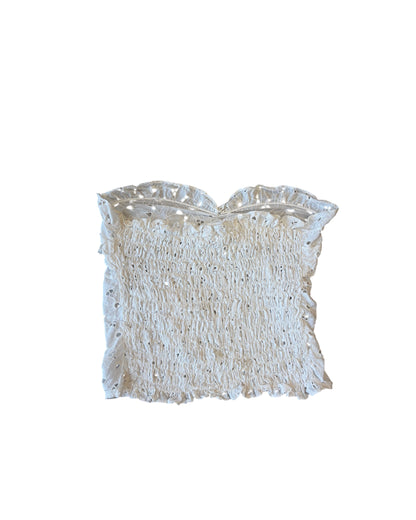 1970's Eyelet Cropped Tube Top