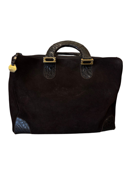 1970's Rossi e Rossi Suede Doctor’s Bag