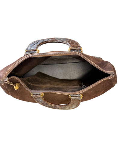 1970's Rossi e Rossi Suede Doctor’s Bag