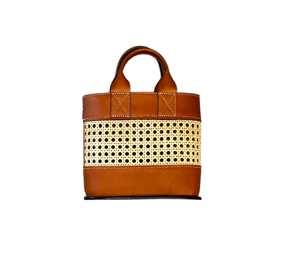 JXF Leatherworks Mini Cane Tote Bag