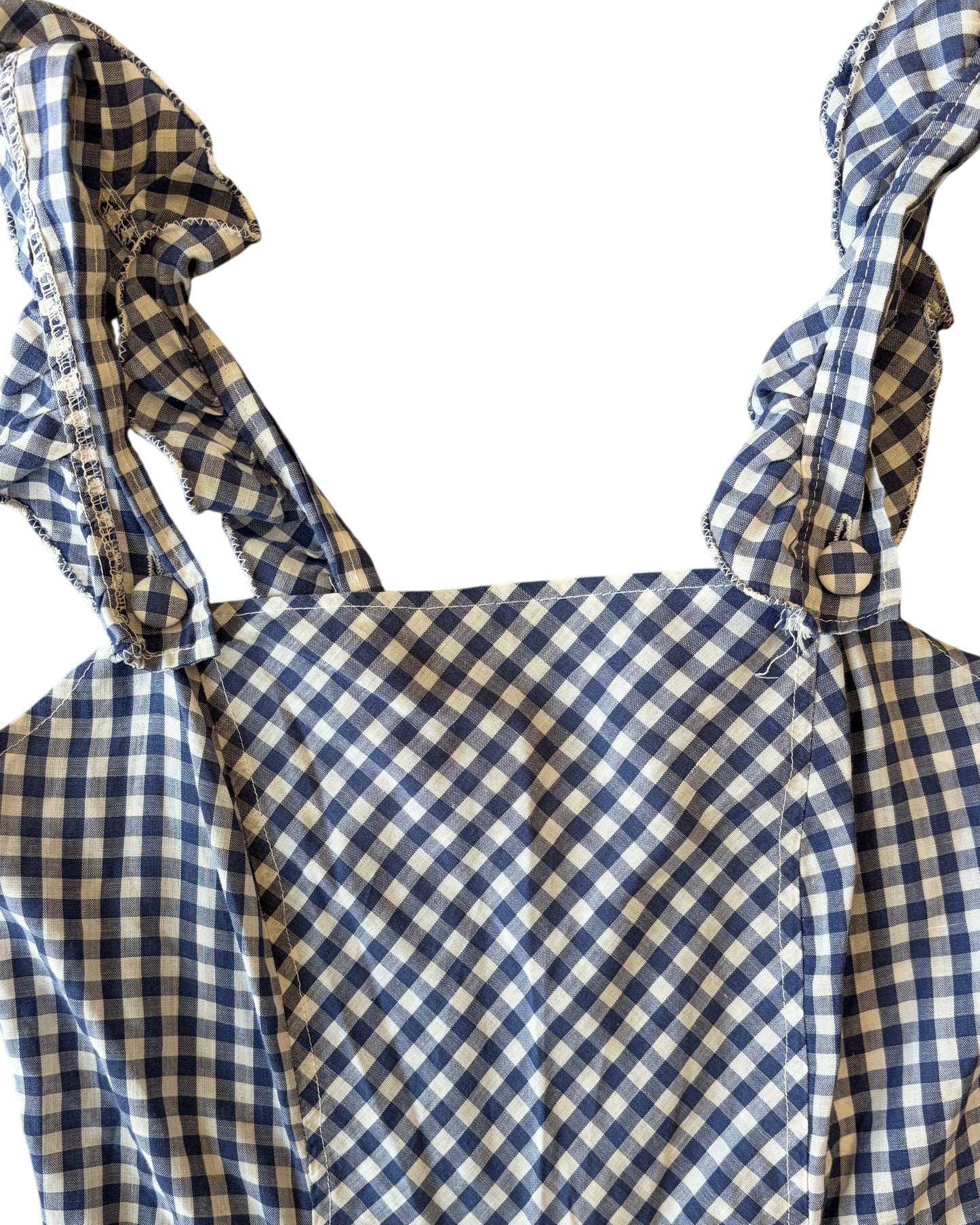 1970's Gingham Cotton Dress