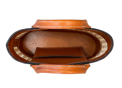JXF Leatherworks Mini Cane Tote Bag