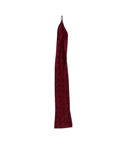 Romeo Gigli Red Printed Vintage Gloves