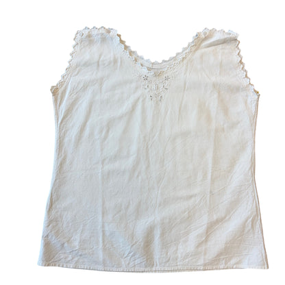 Antique Embroidered Cotton Camisole