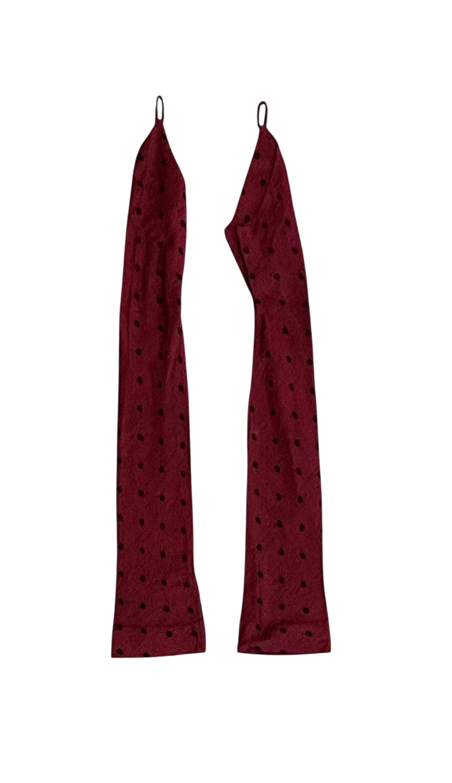 Romeo Gigli Red Printed Vintage Gloves