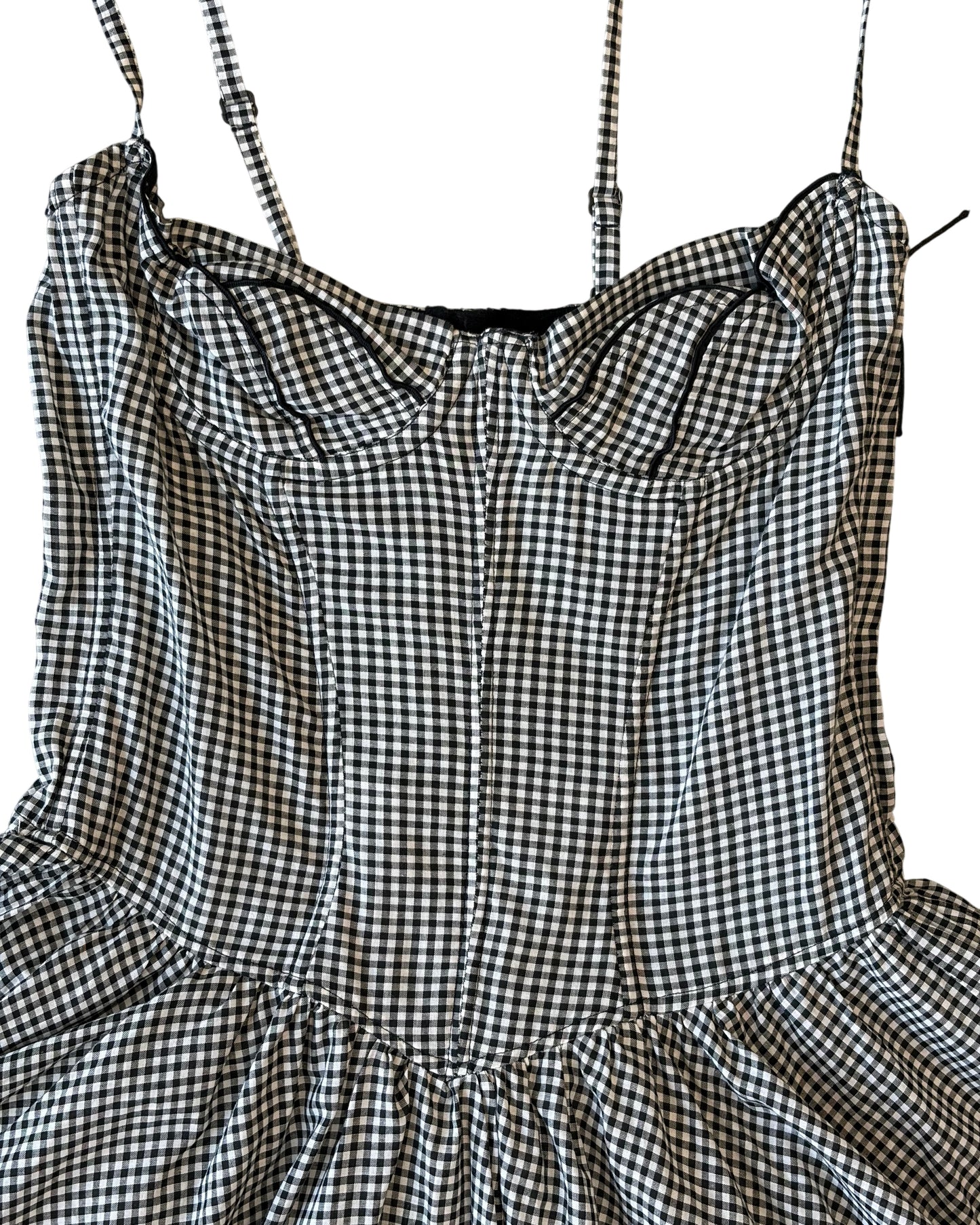 Two-Piece Gingham  Dress Set