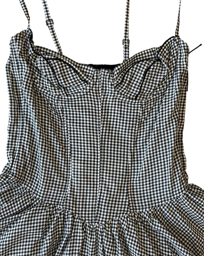 Two-Piece Gingham  Dress Set