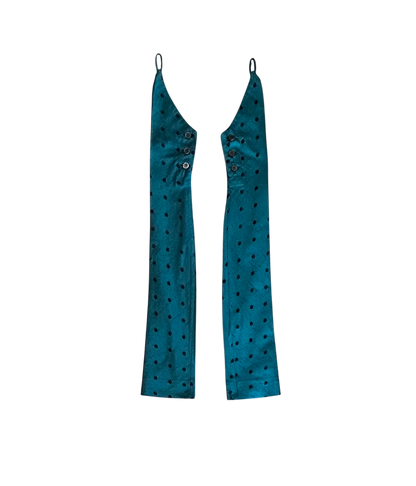 Romeo Gigli Teal Gloves