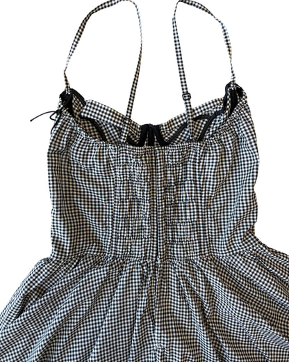 Two-Piece Gingham  Dress Set