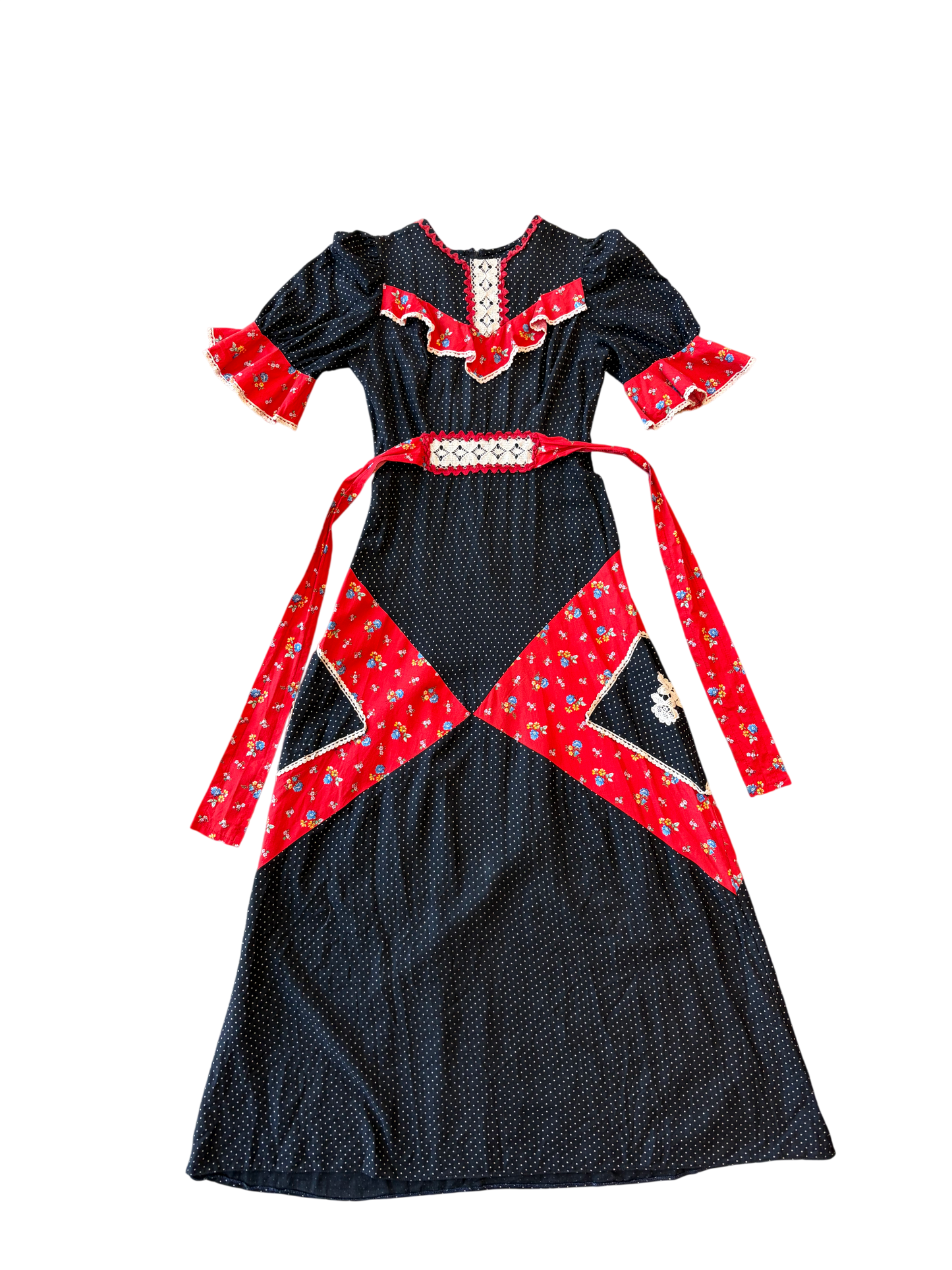 1970s Cotton Printed Dress