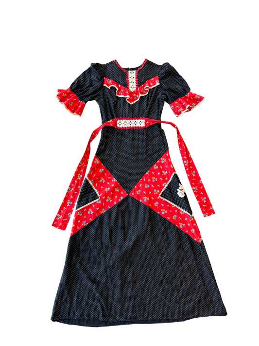 1970s Cotton Printed Dress