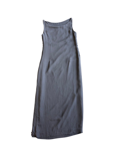 1990s Gianfranco Ferré Deadstock Charcoal Beaded Gown