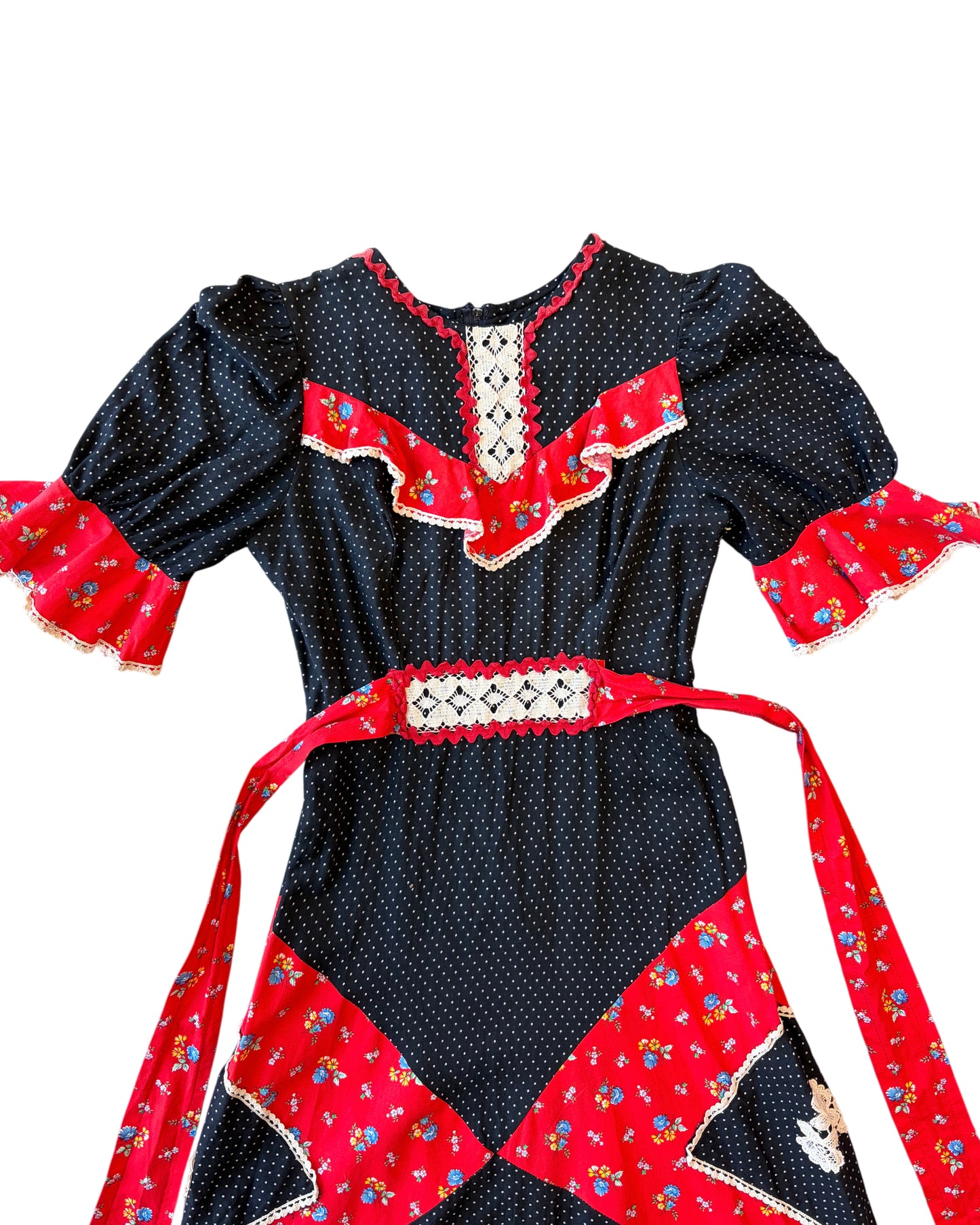 1970s Cotton Printed Dress