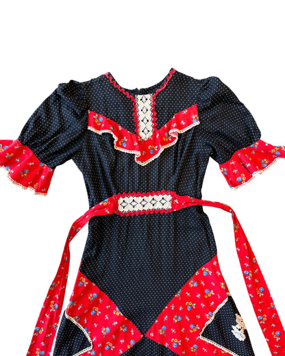 1970s Cotton Printed Dress