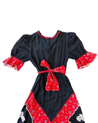 1970s Cotton Printed Dress