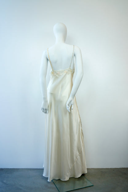 1980's Italian Silk Peignoir Set