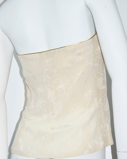 Emanuel Ungaro Parallele Paris Silk Bustier Top