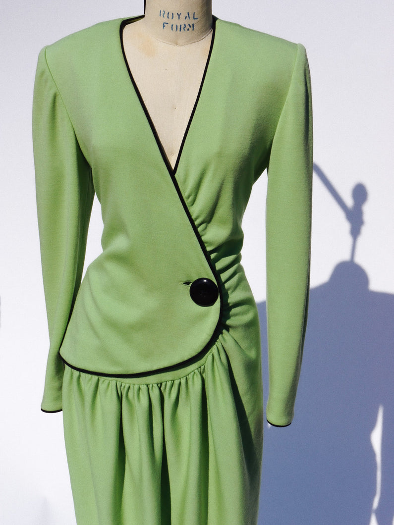 1980s Lanvin Paris Suit Dress